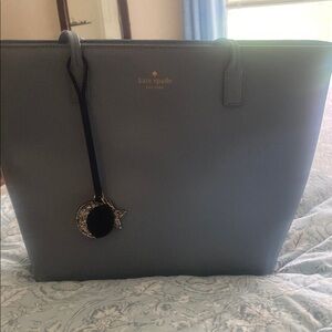 Kate Spade Light Blue Handbag with Charm